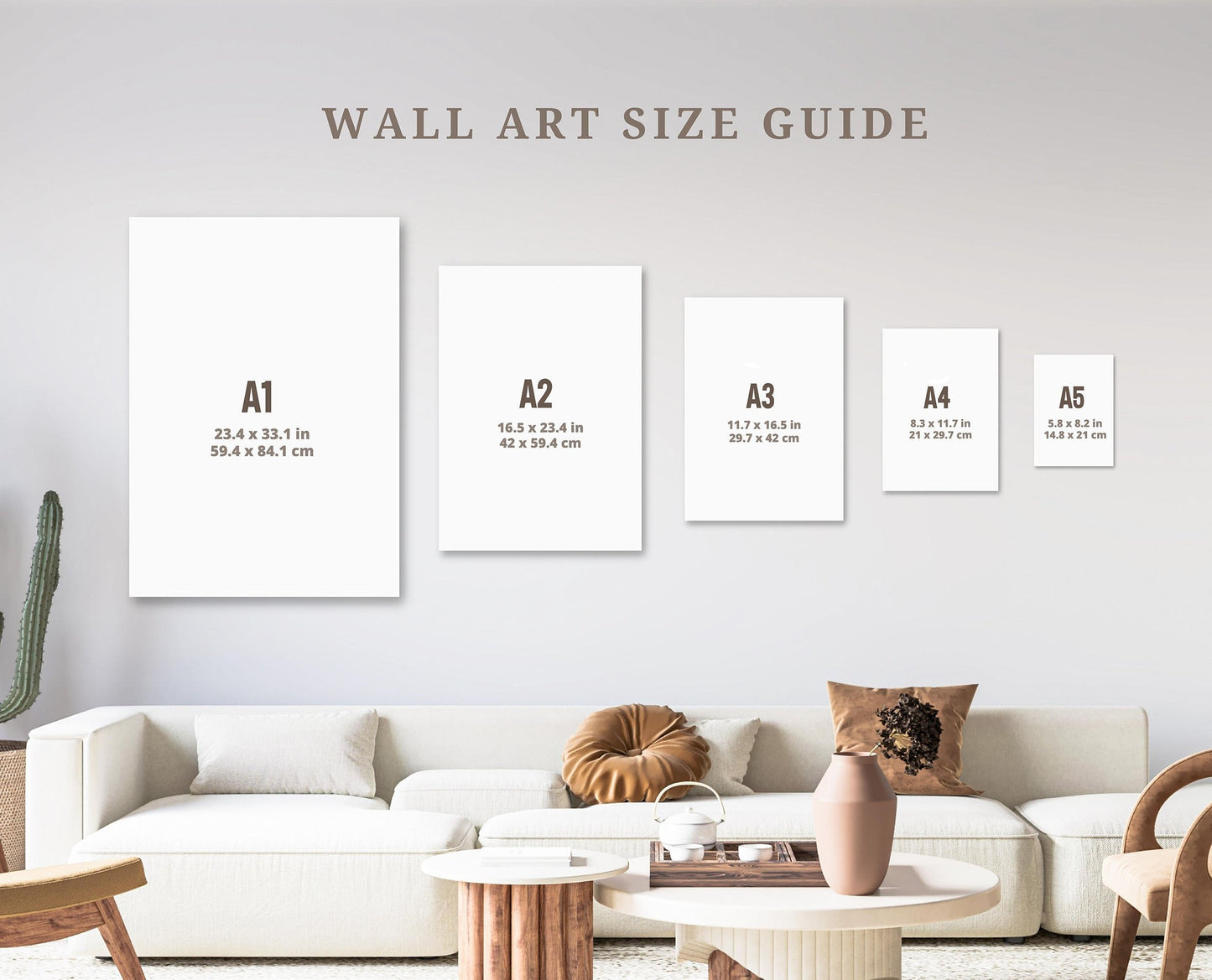Wall Art Size Guide for Mz Lew Art