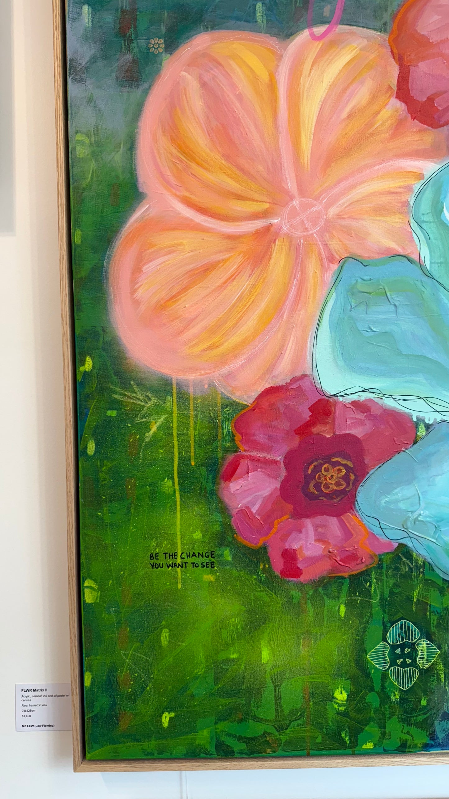 'FLWR Matrix II' - Original canvas artwork by MZ LEW