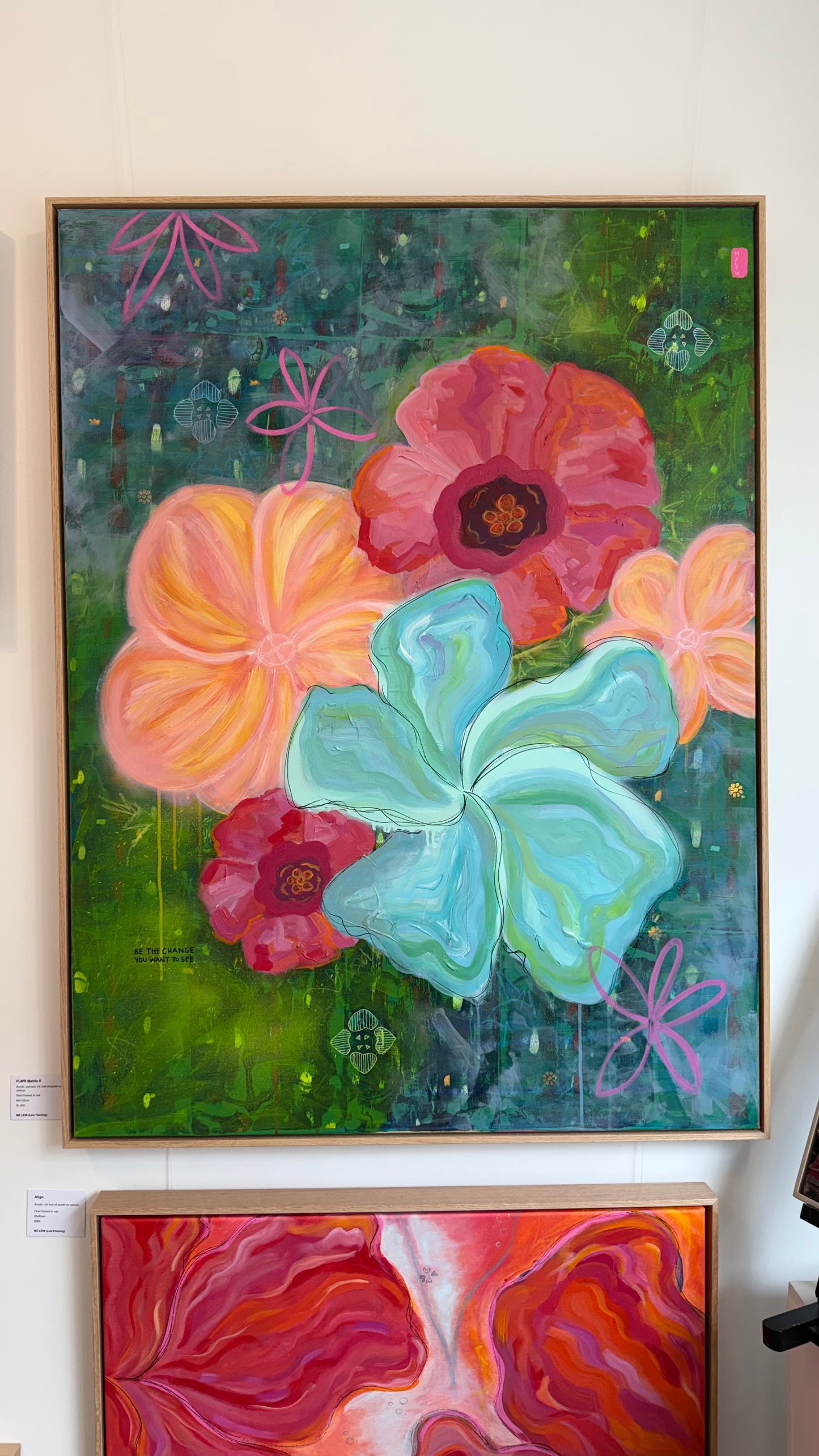 'FLWR Matrix II' - Original canvas artwork by MZ LEW
