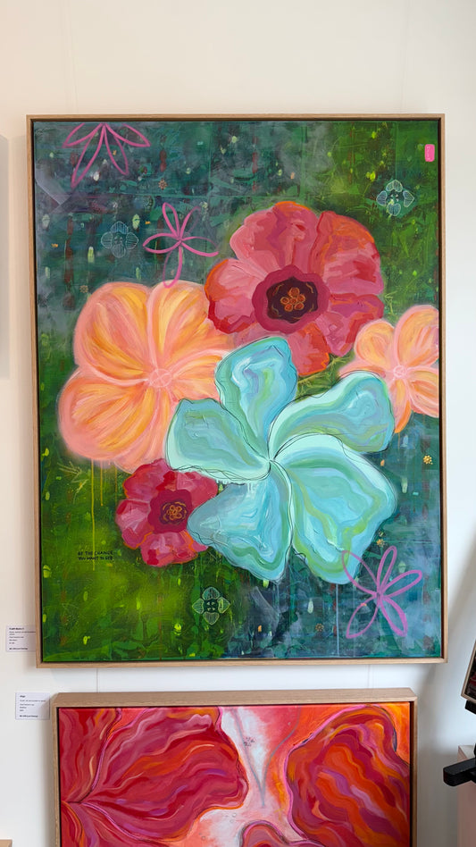 'FLWR Matrix II' - Original canvas artwork by MZ LEW